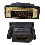 Adaptador Dvi Macho Hdmi Femea Novo Pronta Entrega