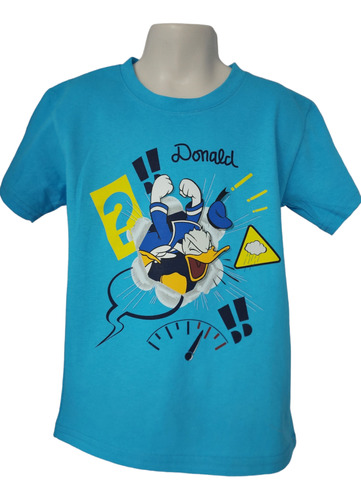 Playera Moda Infantil Disney Mikey Pato Donald Furioso