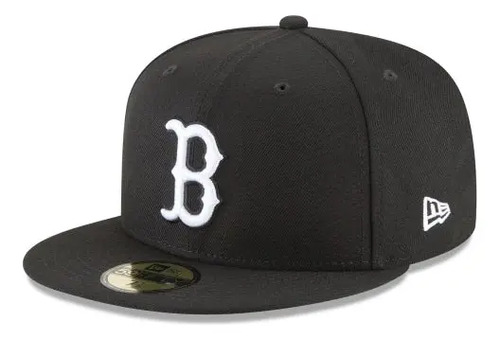 Gorra New Era Boston Red Sox Black & White 59fifty Cerrada