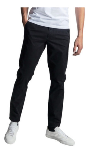 Pantalón Stretch Vestir Casual Para Hombre Chinos Slim Nyd