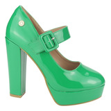 Zapato Chalada Mujer Fetiche-2 Verde Casual