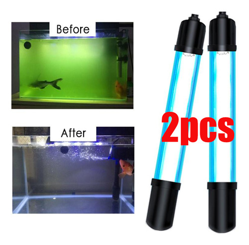 Esterilizador De Luz Ultravioleta Para Acuario, 2 Unidades,