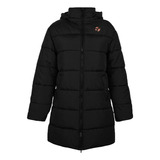 Campera Topper Lifestyle Mujer Puffer Long Il M Negro Cli