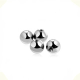 Kit 4 Bolinhas Piercing Em Aço Cirúrgico - 3mm - Furo 1,2mm