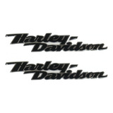 Emblema Adesivo Resinado Harley Davidson Preto Cor Preto Resinado