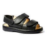 Sandália Masculina 301 Em Couro Floater Preto Doctor Shoes D