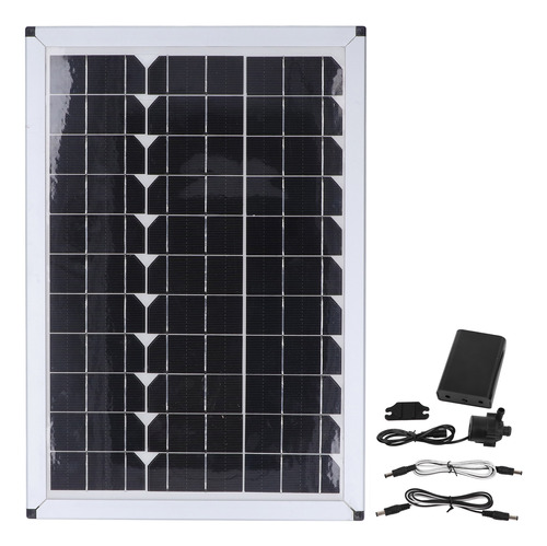 Bomba Solar Para Fuente De Agua, Panel De 20 W, Sumergible,