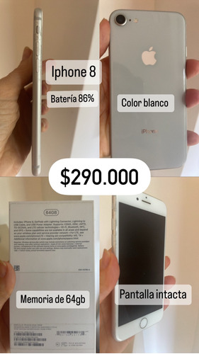 Celular iPhone 8 64gb Blanco