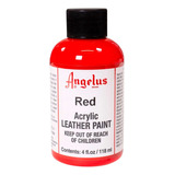 Pintura Acrílica Angelus 4 Oz ( 1 Pieza ) Color Red