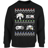 Sudadera Comoda Ugly Christmas Sweater Video Juegos Gamer