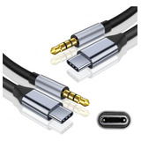 2pzs Cable Auxiliar Usb Tipo C A Conector De 3,5 Mm1.5m