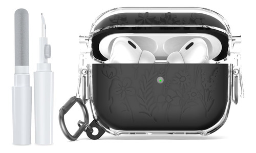 Funda Para AirPods Pro/pro2 Doble Capa+lápiz Limpiador