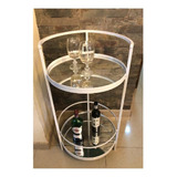 Mini Bar Industrial Hierro Blanco Circular Hay Stock F013