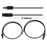 Extension Cable Solar Conector Mc4 (1par) 2metros (r Y N)