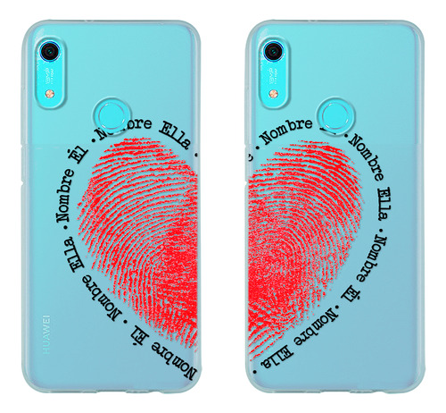 Funda Para Huawei Para Parejas Corazón Con Nombre De Ella