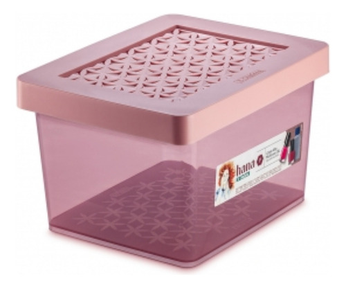 Caja Hanna Rosada Con Tapa 2,8l Ordene Or84502