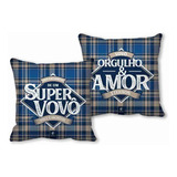 Almofada Super Vovô Decorativa Travesseiro Vó Presente Ideal