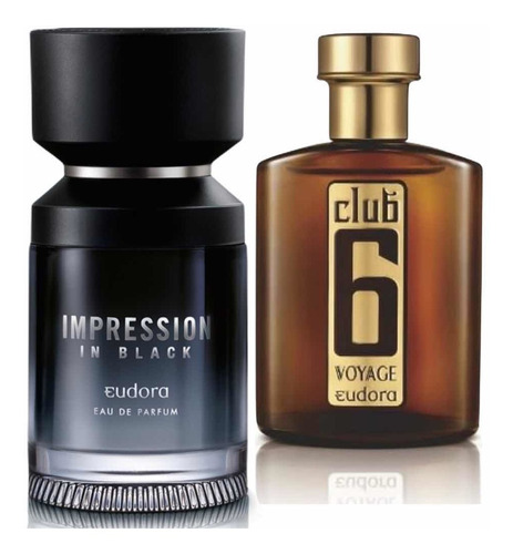 Impression Black Perfume + Club 6 Voyage Colônia / Eudora