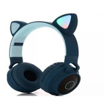 Audífonos Inalámbricos Bluetooth Sd Led Gamer Niñas Gatos 