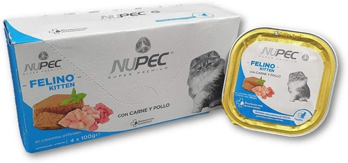 Nupec Felino Kitten Alimento Húmedo Gatito 4 Duopack 16latas