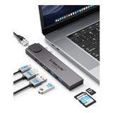 Concentrador Usb C De Lemorele, Adaptador Macbook Pro Air M1