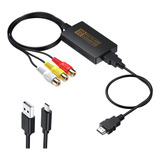 Conversor Rca Hdmi, Adaptador Av Hdmi Compatible 1080p ...