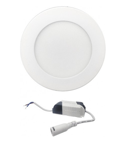 Panel Led 6w Redondo Incrustar Luz Blanca