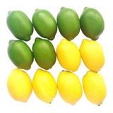 Kit 20 Limões Artificiais 10 Verdes E 10 Sicilianos Decora