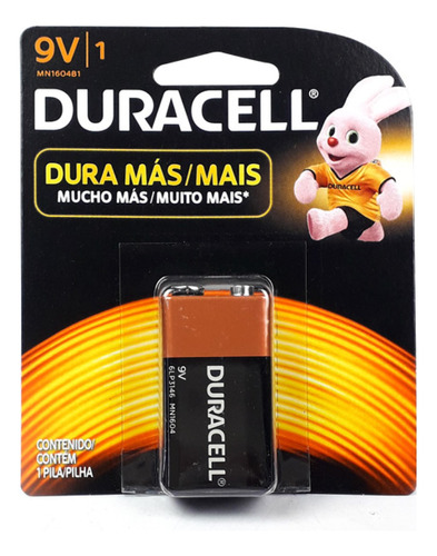 Pilha Bateria Alcalina 9 Volts Duracell Violão Microfone