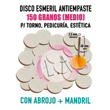 Disco Esmerilado Podología C/abrojo 150 Gr X 100 + Mandril