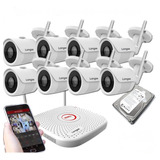 Kit De 8 Camaras De Seguridad Full Hd Wifi Exterior Infrarro