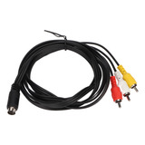 Cable Mini Din De 10 Pines A 3 Rca Macho A Macho, Señal Clar