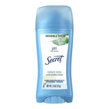 Desodorante Secret Ph Balanced Unscented Sem Cheiro 73g Eua Fragrância Shower Fresh