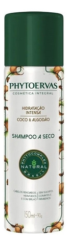 Shampoo A Seco Hidratação Intensa Coco E Algodão Phytoervas