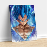 Cuadro Vegeta Blue Dragon Ball Decorativo Modern Pieza Livin