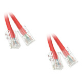 Cable De Conexión Ethernet Rojo Cat6, Sin Arranque, 7 ...