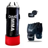 Saco De Boxeo Profesional Con Agarre+guantes Mma+vendascaray