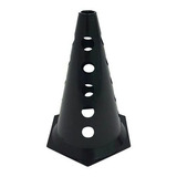 Kit Cone 23cm 12 Unidades Preto Treino Agilidade + Brinde