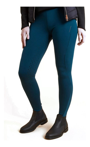 Culote Legging Feminino Full Seat Hipismo 500 Fouganza Azul