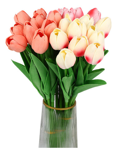 10 Set Tulipán Simulación Flores Flores Falsas Decoración