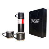 Botella Termo De Acero Inox 3 Tazas Térmicas Té Café 500ml 