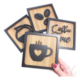 Kit Quadro Decorativo Cantinho Do Café Cozinha Mdf