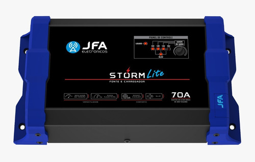 Fonte Jfa Storm Lite 70a Amperes Carregador Som Automotivo 