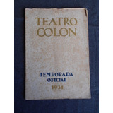 Programa Teatro Colon 1931 Maestros Cantores  Otto Kemperer