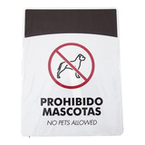 Aviso Letrero Señal Prohibido Mascotas 21x16cm Señalizacion