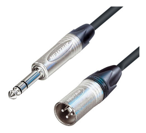 Cable Xlr Macho A Plug 6.3 St De 5 Mts Conectores Neutrik