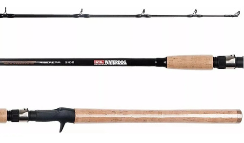 Caña Waterdog Ribereña 2.10mts 30-50lbs Super Potente Grafit