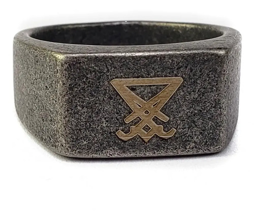 Anillo Baphomet Sigilo Satán Símbolo Acero Inoxidable Unisex