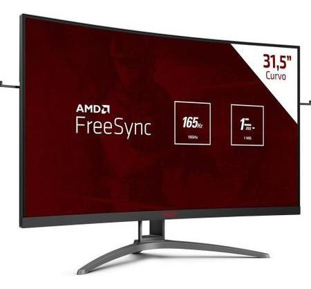 Monitor Gamer Aoc Agon 31.5 Tela Curva 165hz Perfeito Estado