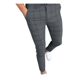 Pantalones Formales Pitillo A Cuadros For Hombre